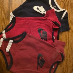 Nike Infant Bodysuit Trio - Black and Red